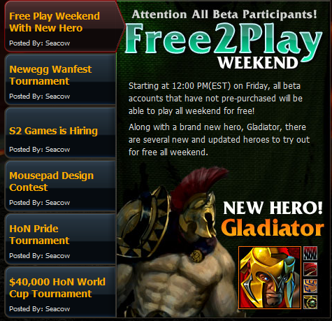 Heroes of Newerth - Free2Play Weekend