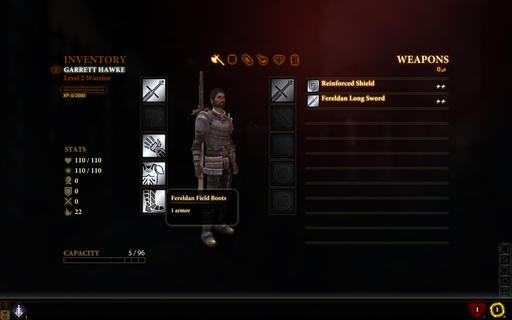 Dragon Age II - Скриншоты интерфейса